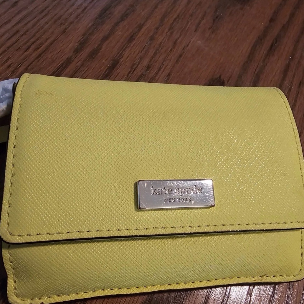 Kate Spade Lemon Yellow Card Holder